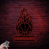 Personalized Basketball Metal Sign With Led Lights, Basketball Player Name Sign Custom Basketball Metal Wall Art Basketball Metal Sign