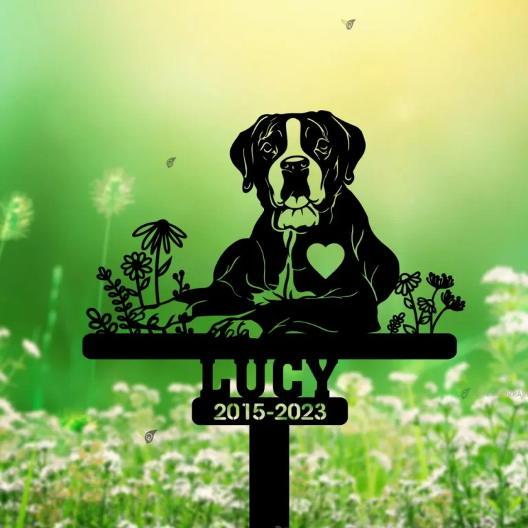 Personalized Dog Memorial Stake, Boxer Stake Memorial, Metal Stake, Boxer Dog, Remembrance Stake, Sympathy Sign, Pet Grave Marker, Pet Love