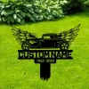 Custom Hot Rod With Wings Memorial Stake, Metal Stake With Solar, Sympathy Gift, Garden Sign, Grave Marker, Hot Rod, Dad Loss, Rememberance Sign