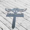 Custom Baby Loss Memorial Stake, Baby Footprint Memorial Stake, Baby Memorial Gift, Heart Garden Stake, Infant Loss Gift, Baby Loss Keepsake