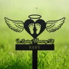 Custom Baby Loss Memorial Stake, Baby Footprint Memorial Stake, Baby Memorial Gift, Heart Garden Stake, Infant Loss Gift, Baby Loss Keepsake