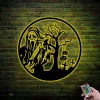 Ghostface Halloween Metal Wall Art With Led Lights Gost Face Sign Home Decor Horror Halloween Decoration Happy Halloween Outdoor Gift