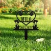 Custom Pet Memorial Stake, Cat Metal Stake, Dog Loss, Custom Pet Memorial, Garden Decor, Sympathy Sign, Remembrance Stake, Pet Grave Markers