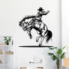 Western Cowboy Texas Metal Wall Art Led Light Dallas Cowboy Riding Horse Name Sign Cowboy Sign Country Decoration Housewarming Birthday Gift