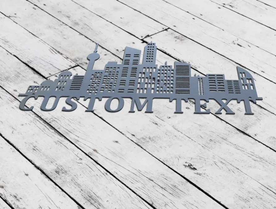 il_fullxfull.5282710331_1s8o-1.webp Pick Your City, Personalized City Skyline Metal Art, City Metal Wall Art, City Skyline Monogram, Cityscape Wall Art, City Metal Sign