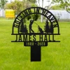 Personalized Golf Memorial Stake, Golfer Name Metal Stake, Golfing In Heaven, Sympathy Sign, Grave Marker, Golfer Loss, Dad Loss