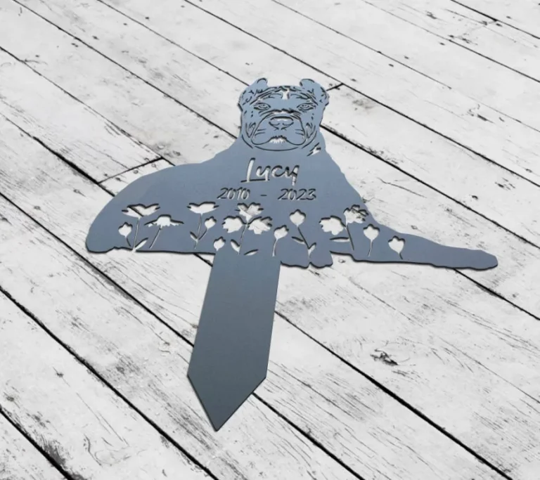 Personalized Dog Memorial Stake, Metal Stake, Cane Corso Name Sign, Pet Grave Marker, Sympathy Sign, Remembrance Stake, Cane Corso Sign