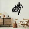 Personalized Dirt Bike Metal Sign Led Lights, Customized Biking Metal Wall Art, Motorcycle Housewarming Art, Gift For Father, Home Decor