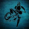 Personalized Dirt Bike Metal Sign Led Lights, Customized Biking Metal Wall Art, Motorcycle Housewarming Art, Gift For Father, Home Decor