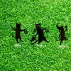 Halloween Cat Trio, Steel Home Decor, Black Cats Halloween Decorations, Outdoor Metal Porch Decor, Home Decor, Halloween Gift