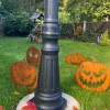 Set Of 4 Pumpkins Metal Sign, Halloween Pumpkin Garden Stake, Metal Halloween Decors, Unique Metal Pumpkins Sculpture, Halloween Gift