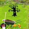 Spooky Tree Metal Garden Decoration, Spooky Tree Halloween Yard Decor, Halloween Gift, Outdoor Garden Decor, Scary Yard Lawn Ornaments