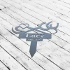 Custom Infinity Horse Memorial Stake, Metal Horse Garden Stake, Personalized Horse Name Yard Stake, Metal Horse Grave Marker, Remembrance Stake