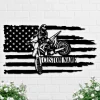 Custom Dirt Bike Metal Sign, Dirt Bike Metal Wall Art, Personalized Biker Name Sign, Motocross Rider Home Decor, Motorcycle Biker Gift