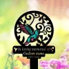 Personalized Memorial Stake Metal, Hummingbird Garden Stakes, Those We Love Don't Go Away, Loss Of Grandma, Mothers Day Grave Marker Outdoor