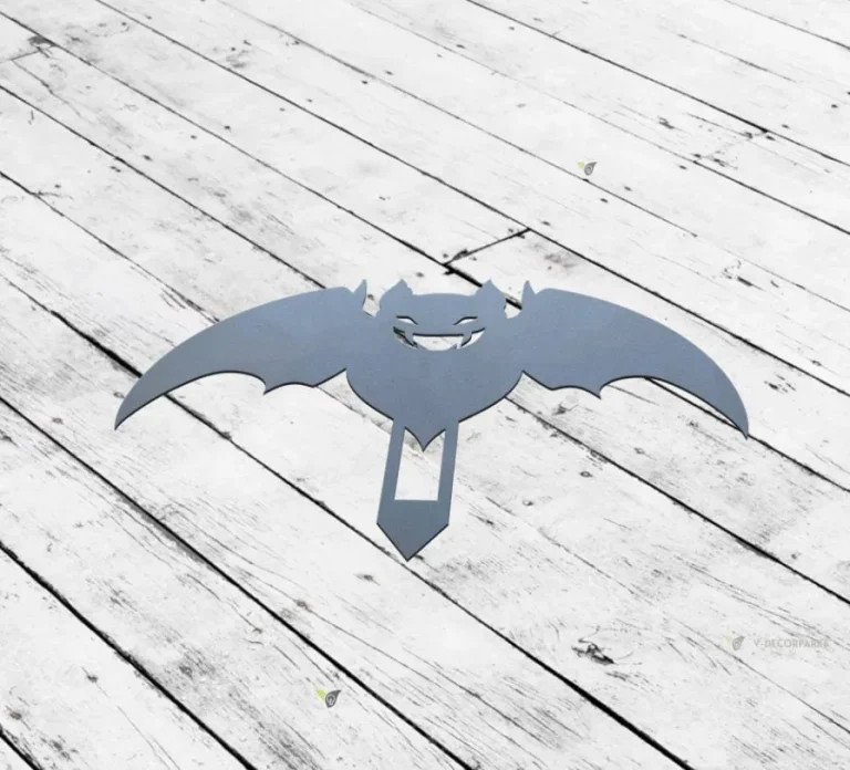 Bat Eyes Halloween Sign With Stake, Halloween Party Decor, Garden Fall Decor, Outdoor Decor, Metal Bat Ornaments, Halloween Tree Decor