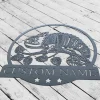 Personalized Zentangle Chameleon Metal Wall Art Chameleon Lover Sign Home Decor Pet Animal Boy Girl Nursery Decoration Chameleon Lover Gift