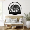 Personalized Zentangle Chameleon Metal Wall Art Chameleon Lover Sign Home Decor Pet Animal Boy Girl Nursery Decoration Chameleon Lover Gift