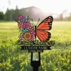 Personalized Memorial Stake Metal, Butterfly Garden Stakes, Loss Of Grandma, Mothers Day Grave Marker Outdoor, Those We Love Don't Go Away