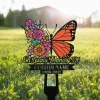 Personalized Memorial Stake Metal, Butterfly Garden Stakes, Those We Love Don't Go Away, Loss Of Grandma, Mothers Day Grave Marker Outdoor