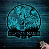 Custom American White Pelican Metal Sign With Lights, Personalized Pelican Hunting Lover Name Sign Pelican Decor Home Decor
