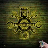 Custom Garage Metal Wall Art Led Light Personalized Workshop Name Sign Home Decor Car Mechanic Repair Decoration Repairman Birthday Xmas