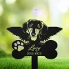 Personalized Dachshund Memorial Stake Sign, Dachshund Sign With Stake, Pet Loss Gift, Pet Grave Markers Sign, Sympathy Sign, Remembrance Stake