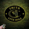 19th Hole Led Lights Metal Sign, Golf Gifts For Men, Personalized Golf Sign, Golf Mancave Sign, Golfer Gifts, Boyfriend Gift, Husband Gift