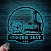 Custom Whiskey Cigar And Bulldog Metal Sign Led Lights, Personalized Alcohol Smoke Sign Home Bar Pub Decor Dog Decoration Man Cave Xmas