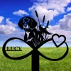 Custom Garden Stake With Heart And German Shorthaired Pointer, Pet Memorial, Infinity Heart, Gift For Dog Lovers, Sympathy Stake, Garden Decor