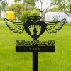 Custom Baby Loss Memorial Stake, Baby Footprint Memorial Stake, Baby Memorial Gift, Heart Garden Stake, Infant Loss Gift, Baby Loss Keepsake