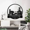 Custom Bourbon Cigar And French Bulldog Metal Wall Art Frenchie Dog Decoration Personalized Alcohol Smoke Sign Home Bar Pub Decor Dog Lover