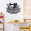 Personalized Sewing Machine Metal Sign, Custom Quilting, Seamstress, Tailor Room Metal Wall Art, Wall Decor, Wedding, Anniversary Gift For Her