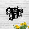 Personalized Cute Sloth Metal Wall Art, Cute Sloth Sign, Custom Funny Lazy Sloth Lover Name Sign Home Decor, Ideal For Home Decor & Gift