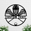 Personalized Lacrosse Metal Sign, Custom Name Number Room Sign, Lacrosse Player Wall Decor, Lacrosse Stick Sign, Gift For Dad, Husband, Son