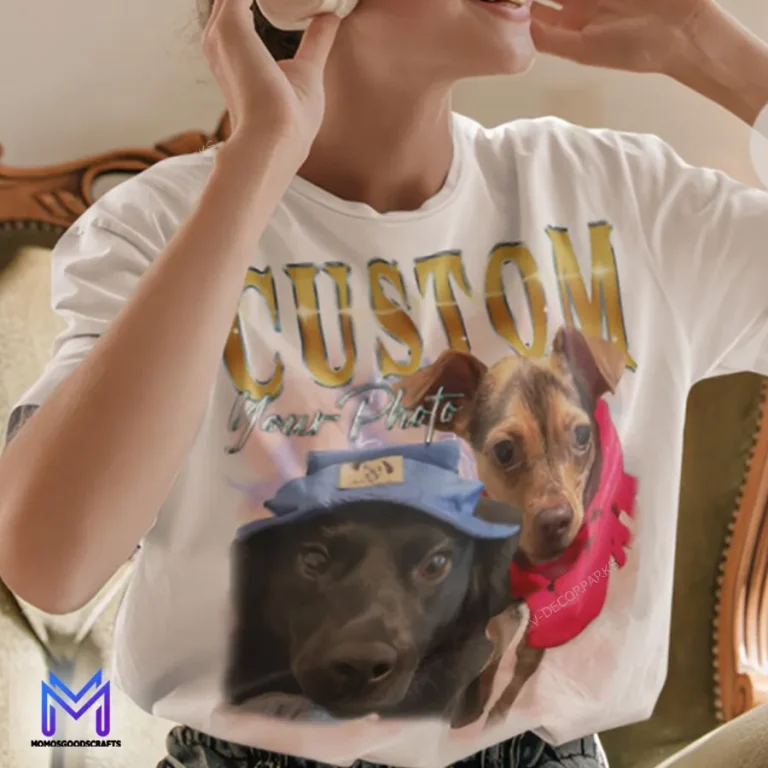 Custom Your Pet Bootleg Shirt, Pet Lovers Gift, Customized Pet Photo Vintage 90s Style T-shirt, Pet Memorial Shirt, Pet Lovers Gift