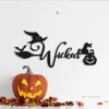 Wicked Witch Metal Wall Art, Wicked Witch Sign, Witch Hat Sign, Fall Decoration, Halloween Gift For Family, Happy Halloween, Custom Your Words