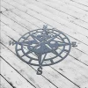 Metal Compass Rose Wall Decor, Metal Compass Sign, Nautical Metal Compass, Metal Wall Art, Office Decor, Outdoor Wall Decor, Porch Decor