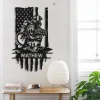 Custom Firefighter Maltese Cross Metal Wall Art Led Light - Personalized Fireman Name Sign Home Decor - - Ideal For Home Decor & Gift