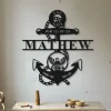 Personalized Anchor Wall Art With Led Lights, Sea Anchor Sign, Graduation Gift, Nautical Gift, Navy Gift, Custom Name Of Your Child