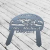 Personalized Welcome To Our Campsite Camping Trailer Custom Name Camper's Sign, Custom Camping Metal Sign, Happy Campers Yard Sign