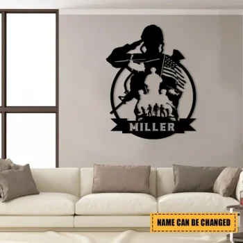 Personalized Us Army Military Metal Sign, Vietnam Veteran Metal Sign Custom, Veterans Day Gift For Proud Soldiers, Veterans Gift, Military Sign