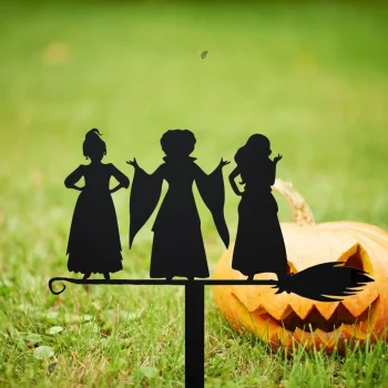 Witch Sisters Metal Stake, Halloween Decor, 3 Sisters, Halloween Gift, Metal Halloween Yard Decor, Metal 3 Sisters Yard Stake, Fall Yard Art