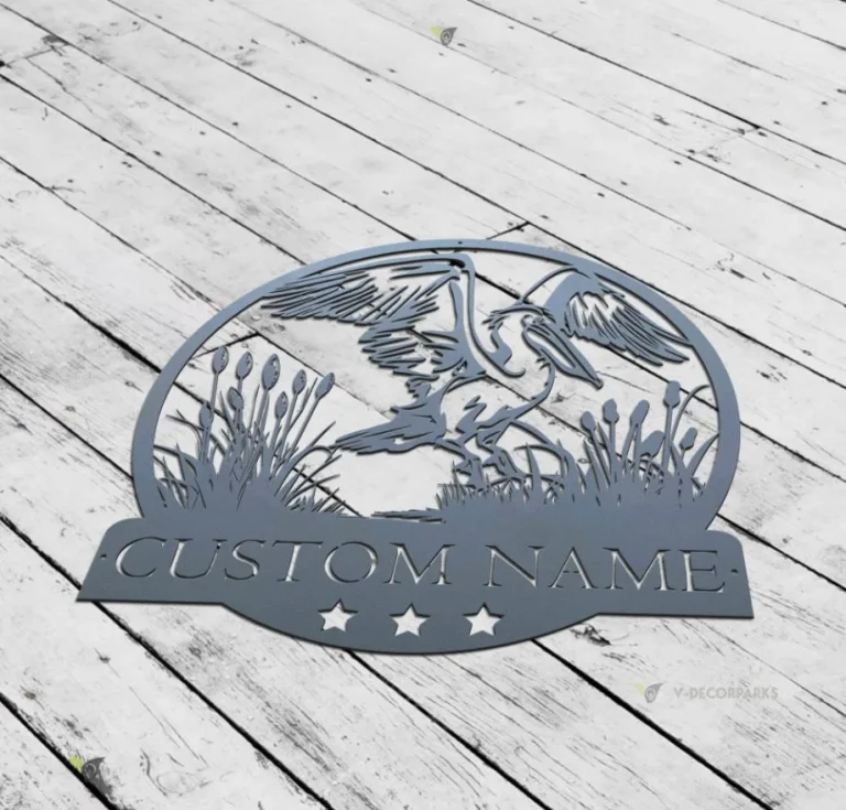 Custom American White Pelican Metal Sign With Lights, Personalized Pelican Hunting Lover Name Sign Pelican Decor Home Decor