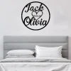 Personalized Wedding Gift For Couple, Wedding Date Sign, Engagement Announcement Sign, Anniversary Gift, Heart Sign With Names And Date