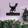 Custom Dinosaur Name Sign Led Light, Dinosaur Decor, Personalized Kids Name Neon, Dino Skeleton, Dino Name Sign T-rex Dinosaur Birthday Gift