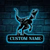 Custom Dinosaur Name Sign Led Light, Dinosaur Decor, Personalized Kids Name Neon, Dino Skeleton, Dino Name Sign T-rex Dinosaur Birthday Gift