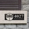 Personalized Dragonfly Metal Address Sign, Dragonfly House Number Hanging Address Plaque, Address Number Sign, Front Door Decor, Outdoor Sign