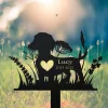 Personalized Dachshund Memorial Stake Sign, Pet Grave Markers Sign, Sympathy Sign, Remembrance Stake, Metal Sign With Stake, Pet Loss Gift