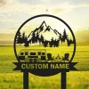 Custom Camping Metal Sign, Yard Sign, Camper Decor, Camping Stake, Garden Decoration, Campers Yard Sign, Camping Flag Decor, Happy Campers